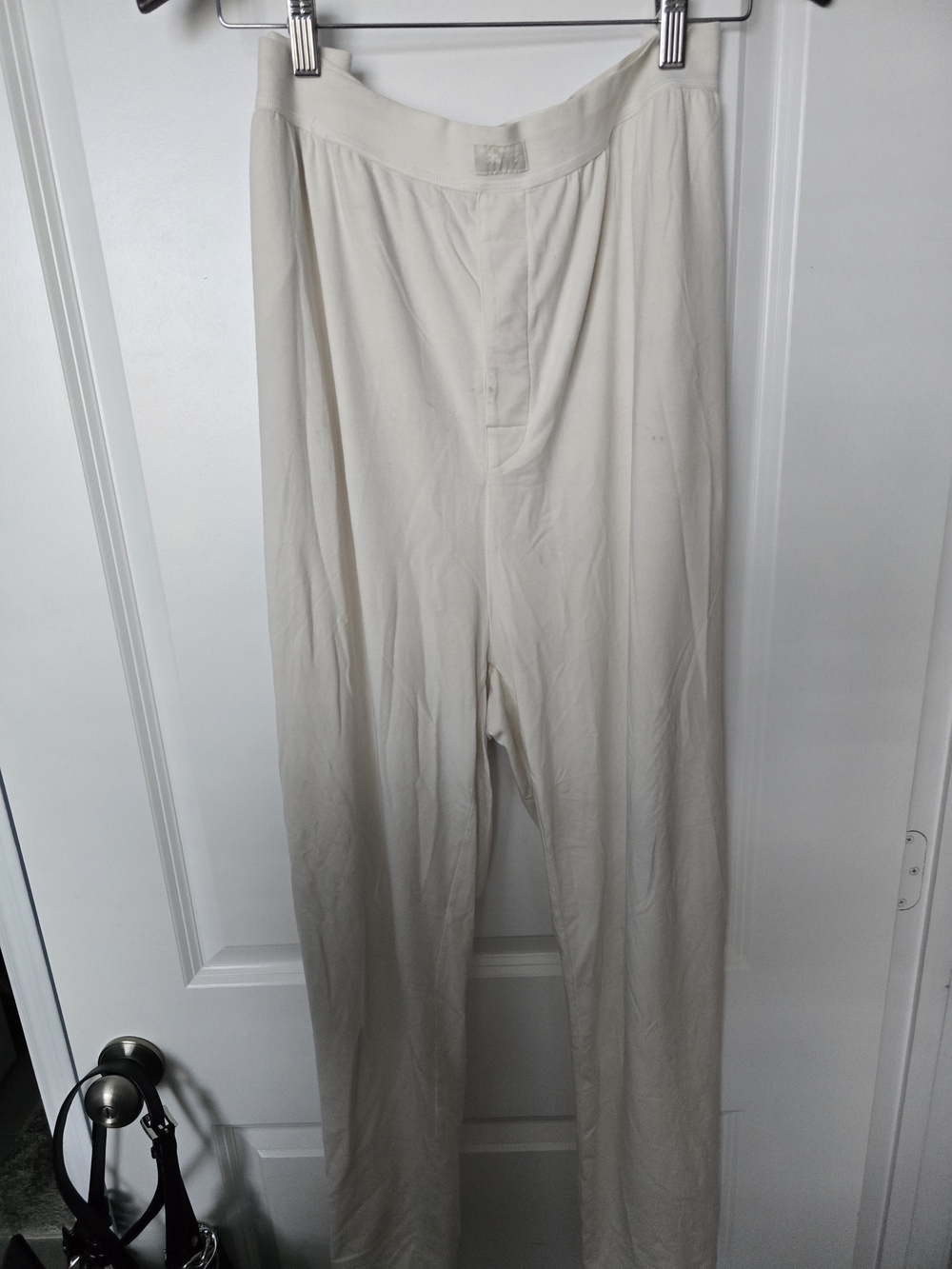 Skims Lounge Cream  Straight-Leg Pants